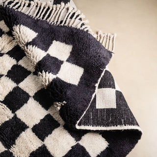 Chess - Luxury Shag Moroccan Rug - Benisouk
