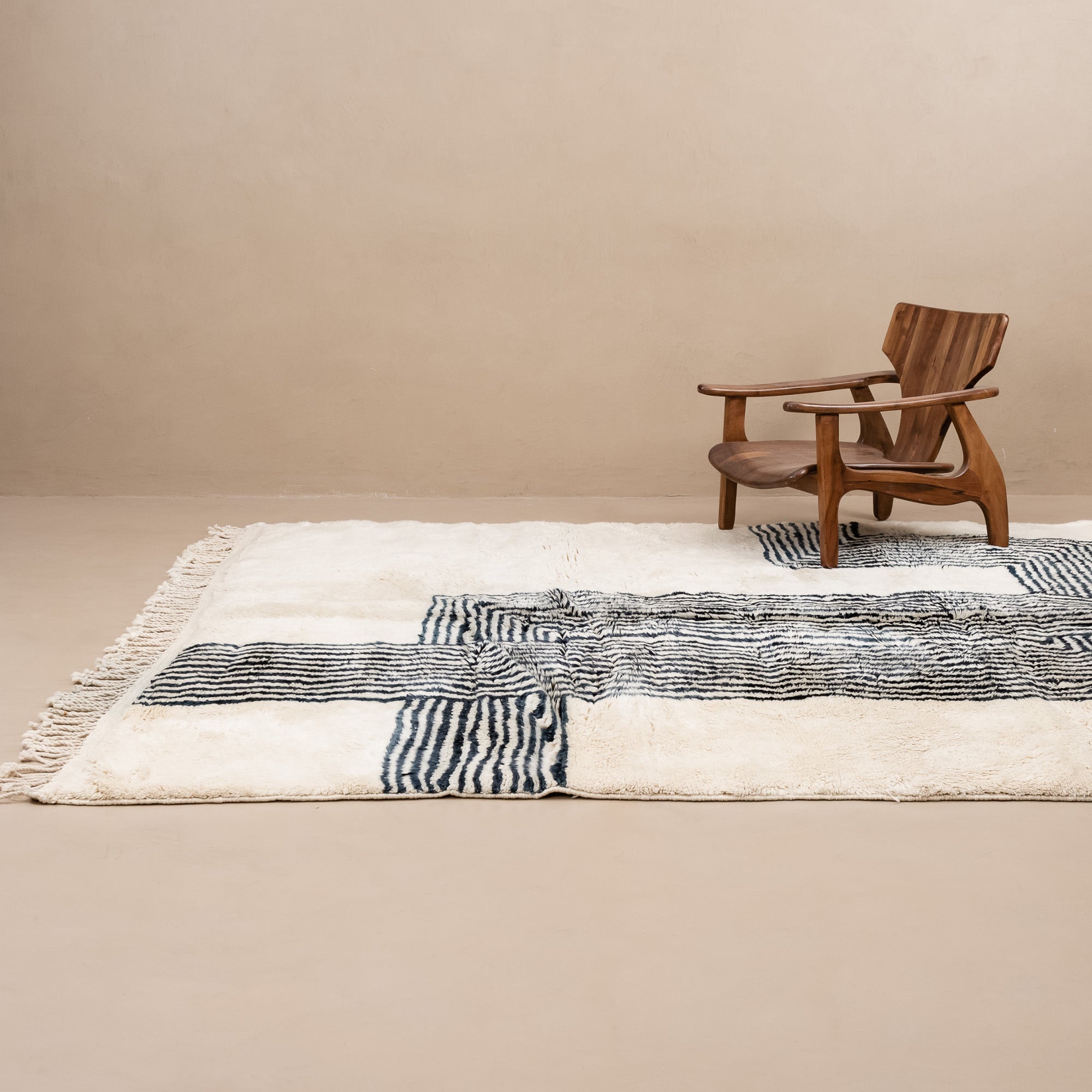 Chords - Luxury Shag Moroccan Rug - Benisouk