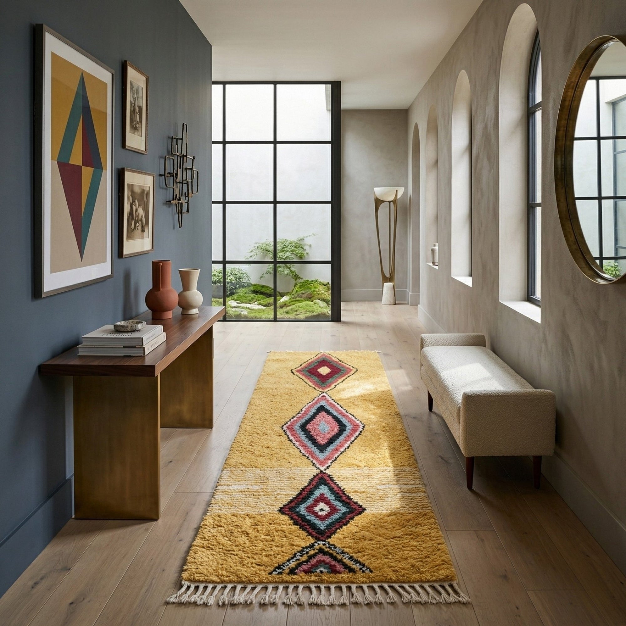 Chorouk - Shag Moroccan runner rug - Benisouk