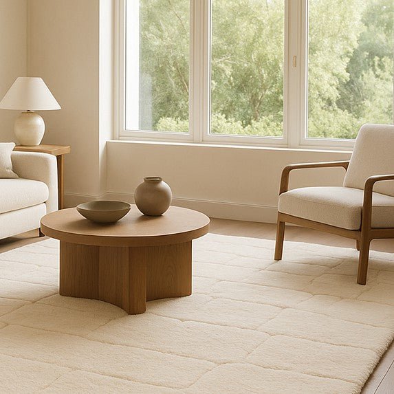 Cloudy Sky - Luxury Shag Moroccan Rug - Benisouk