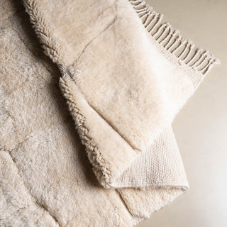 Cloudy Sky - Luxury Shag Moroccan Rug - Benisouk