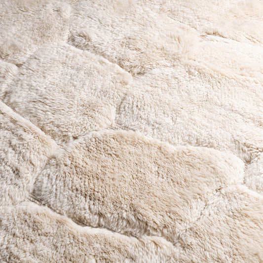 Cloudy Sky - Luxury Shag Moroccan Rug - Benisouk