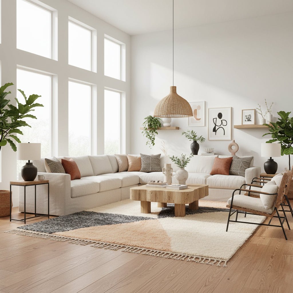 Collapse - Luxury Shag Moroccan Rug - Benisouk