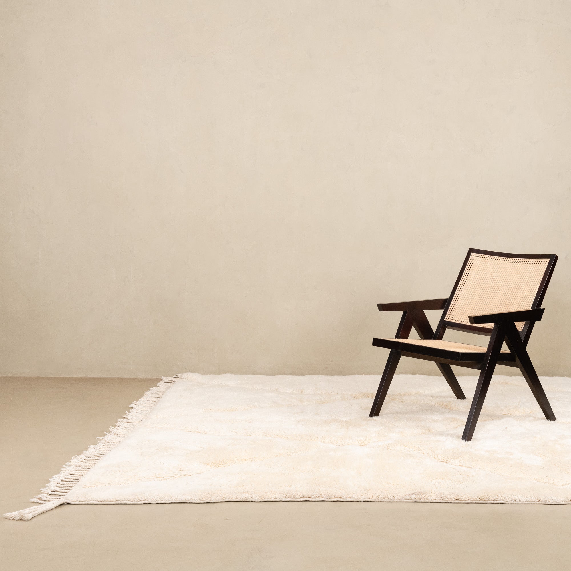 Cross - Roads - Luxury Shag Moroccan Rug - Benisouk