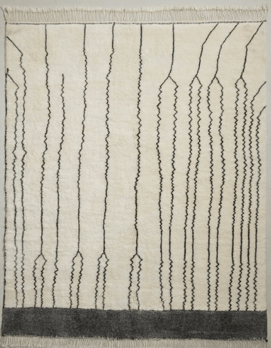 Custom made Luxury Shag Moroccan Rug for mlkstudio.com - 9x12 - Benisouk