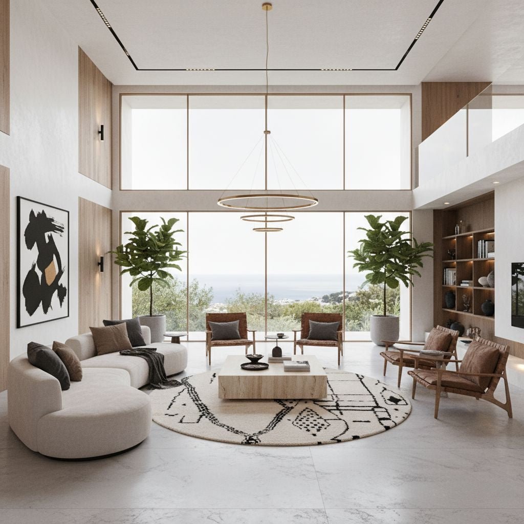 Dalya Round - Shag Moroccan rug - Benisouk