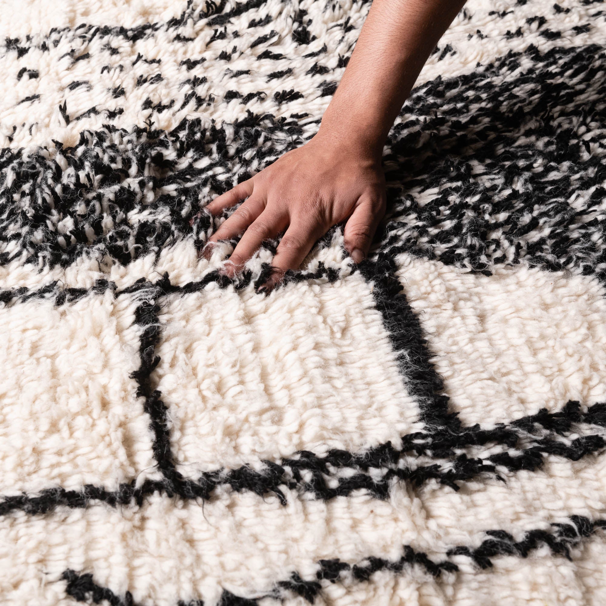 Dalya Round - Shag Moroccan rug - Benisouk