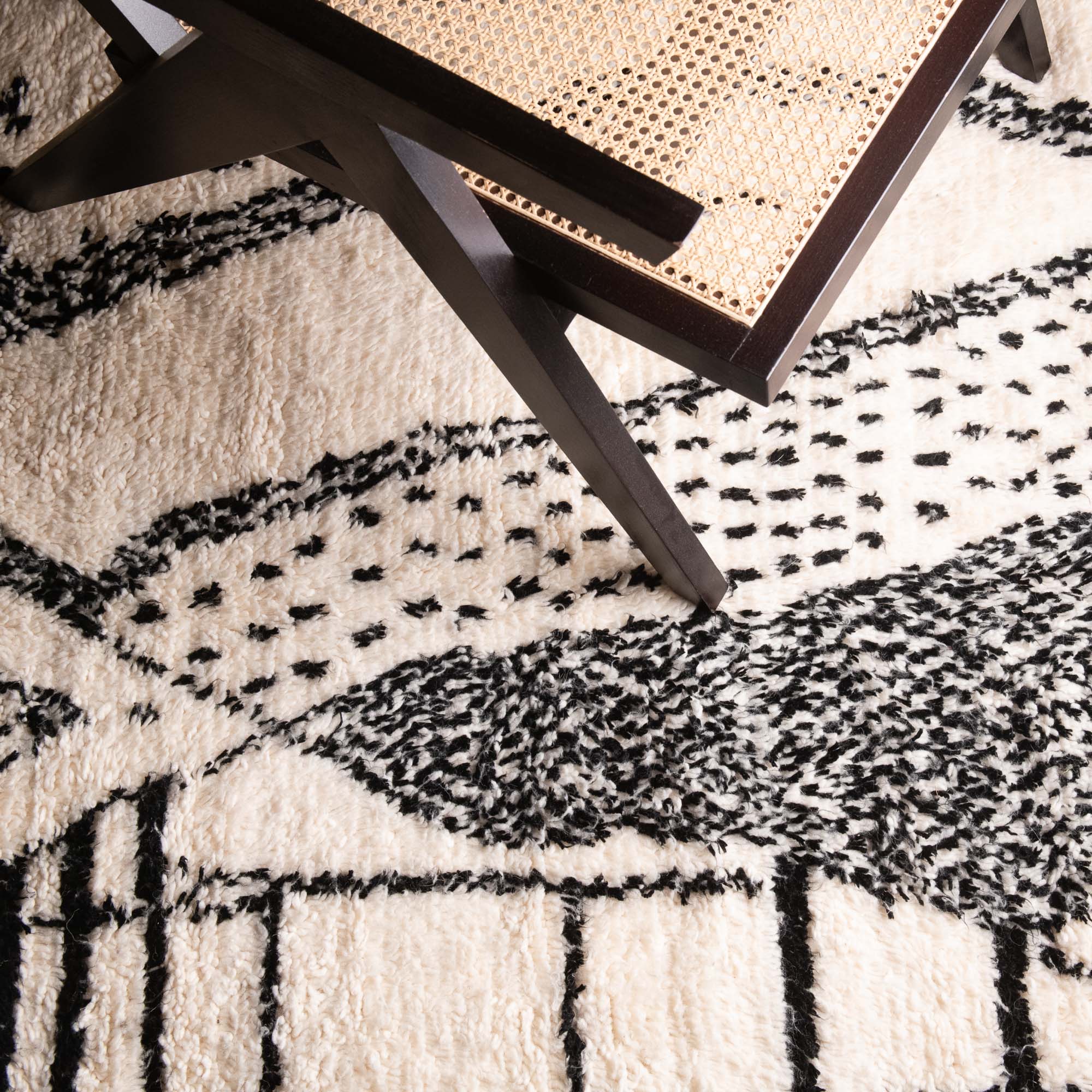 Dalya Round - Shag Moroccan rug - Benisouk