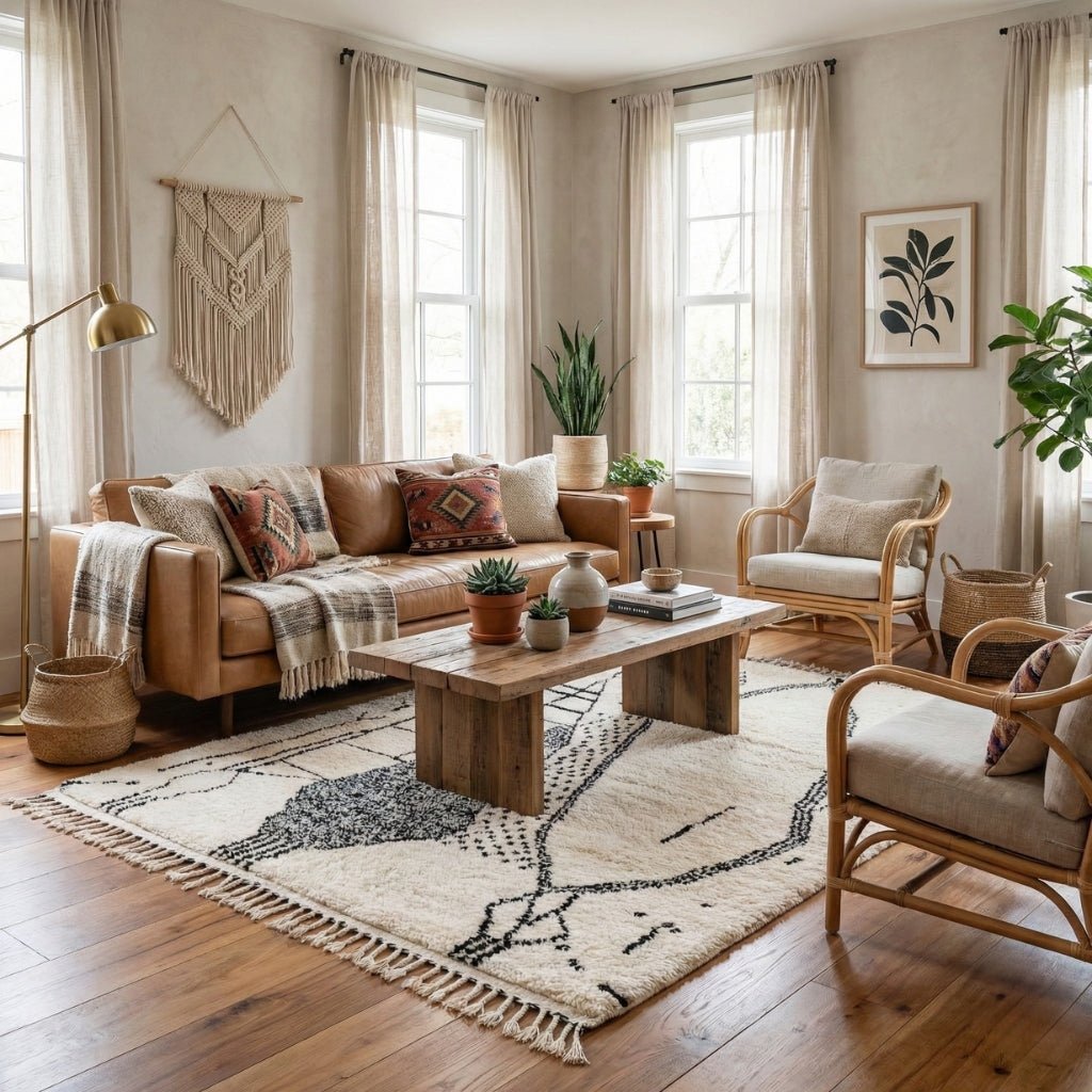 Dalya - Shag Moroccan rug - Benisouk