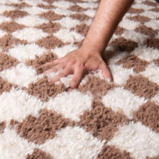 Dama Brown - Shag Moroccan rug - Benisouk