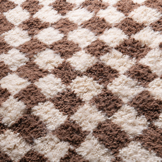 Dama Brown - Shag Moroccan rug - Benisouk