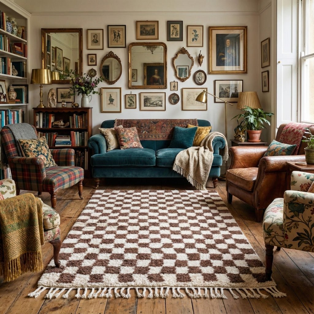 Dama Brown - Shag Moroccan rug - Benisouk