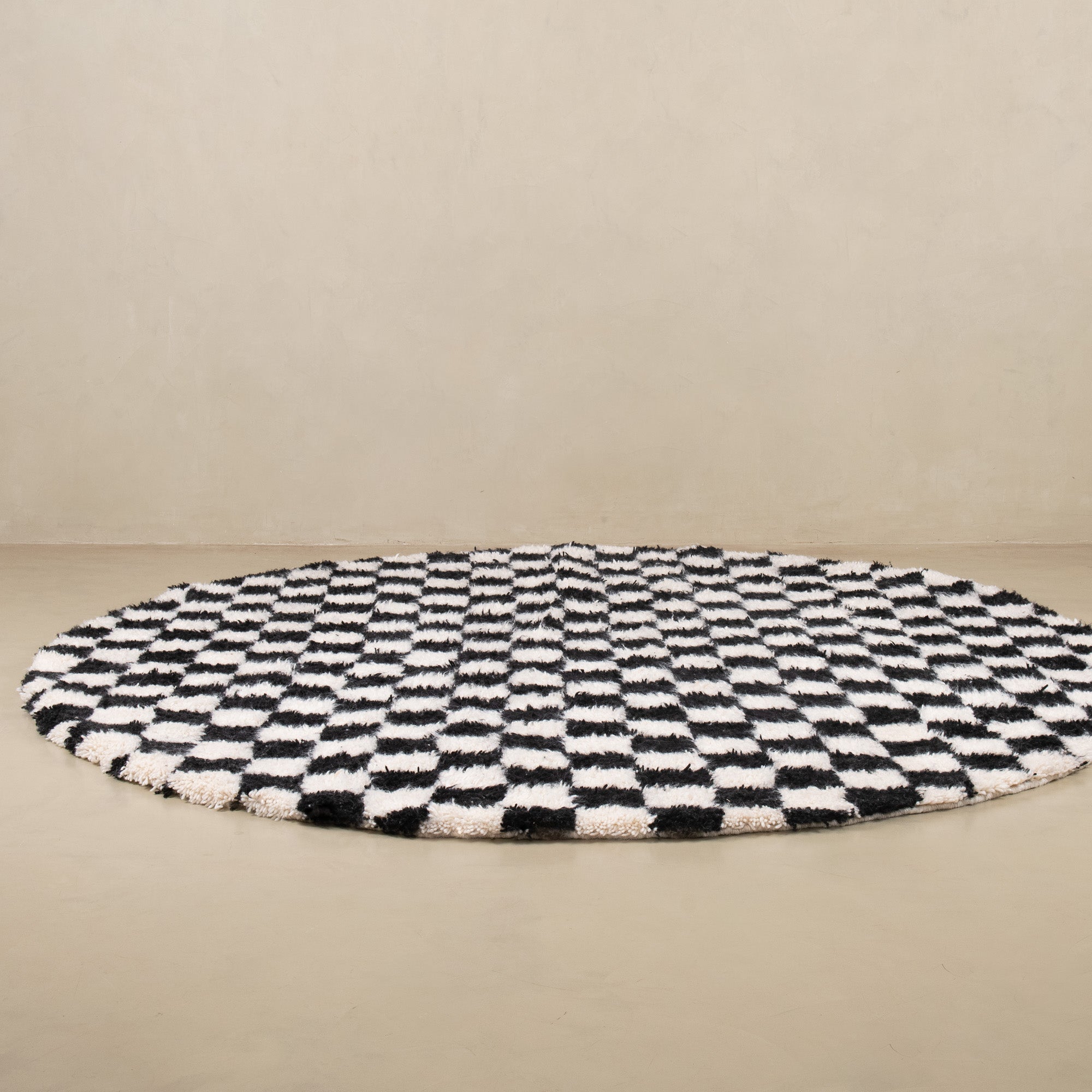 Dama Round - Shag Moroccan rug - Benisouk
