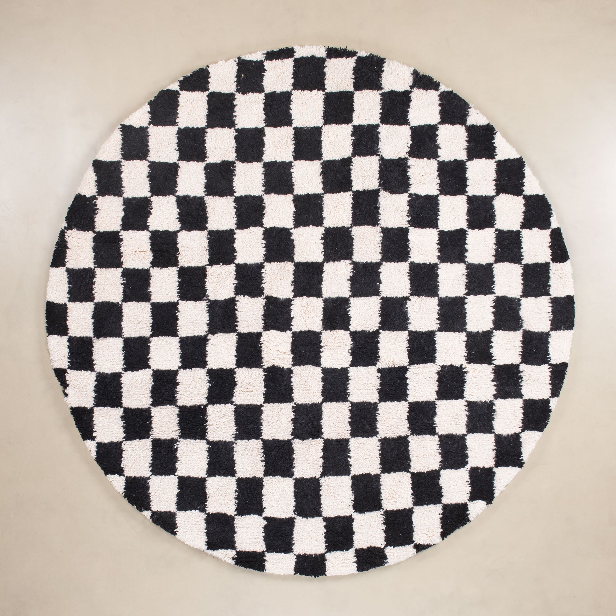 Dama Round - Shag Moroccan rug - Benisouk