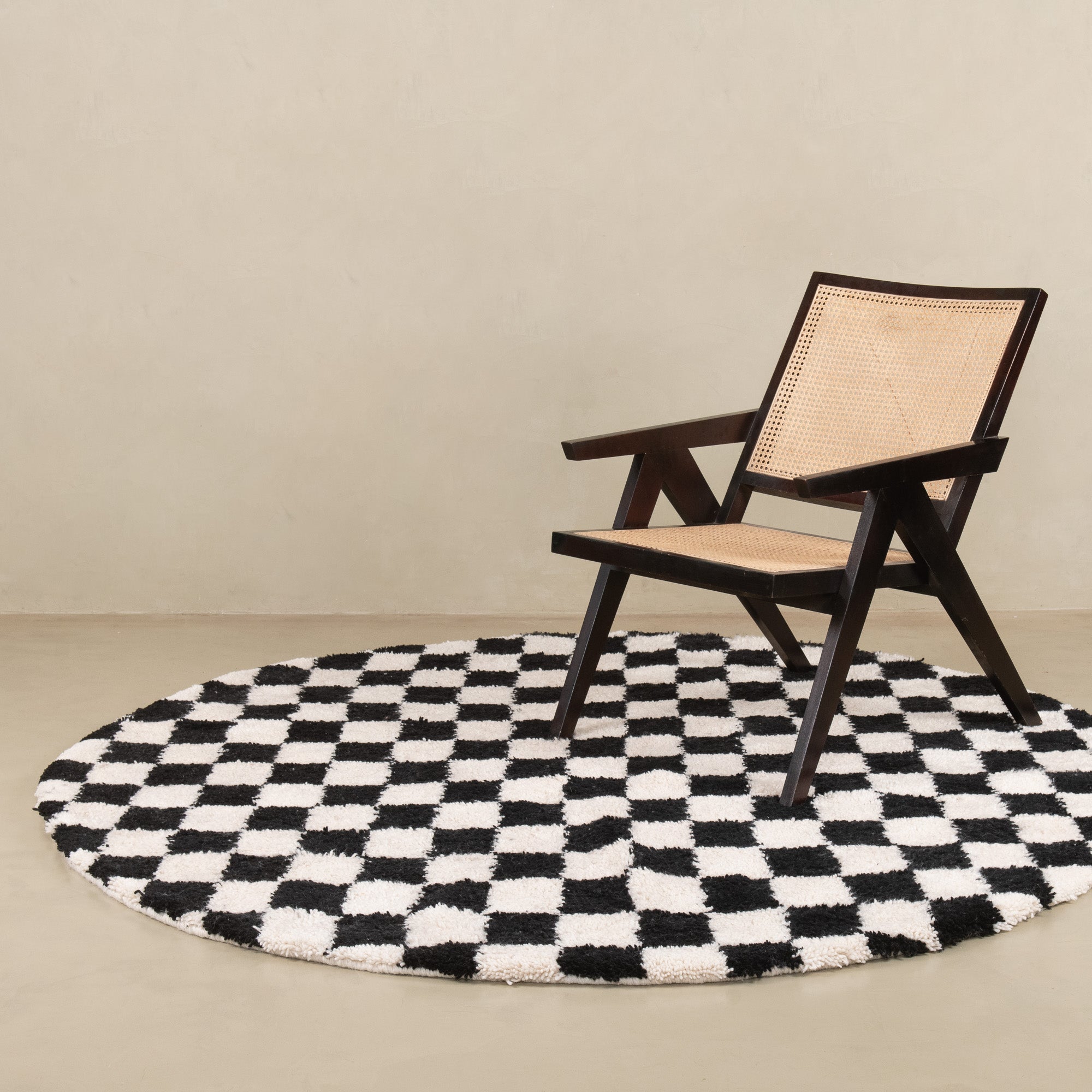 Dama Round - Shag Moroccan rug - Benisouk