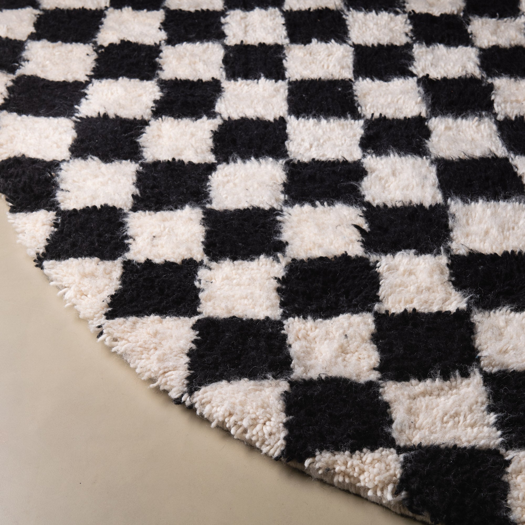 Dama Round - Shag Moroccan rug - Benisouk