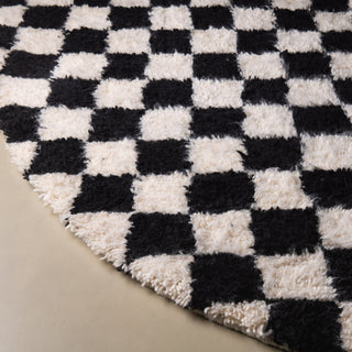 Dama Round - Shag Moroccan rug - Benisouk
