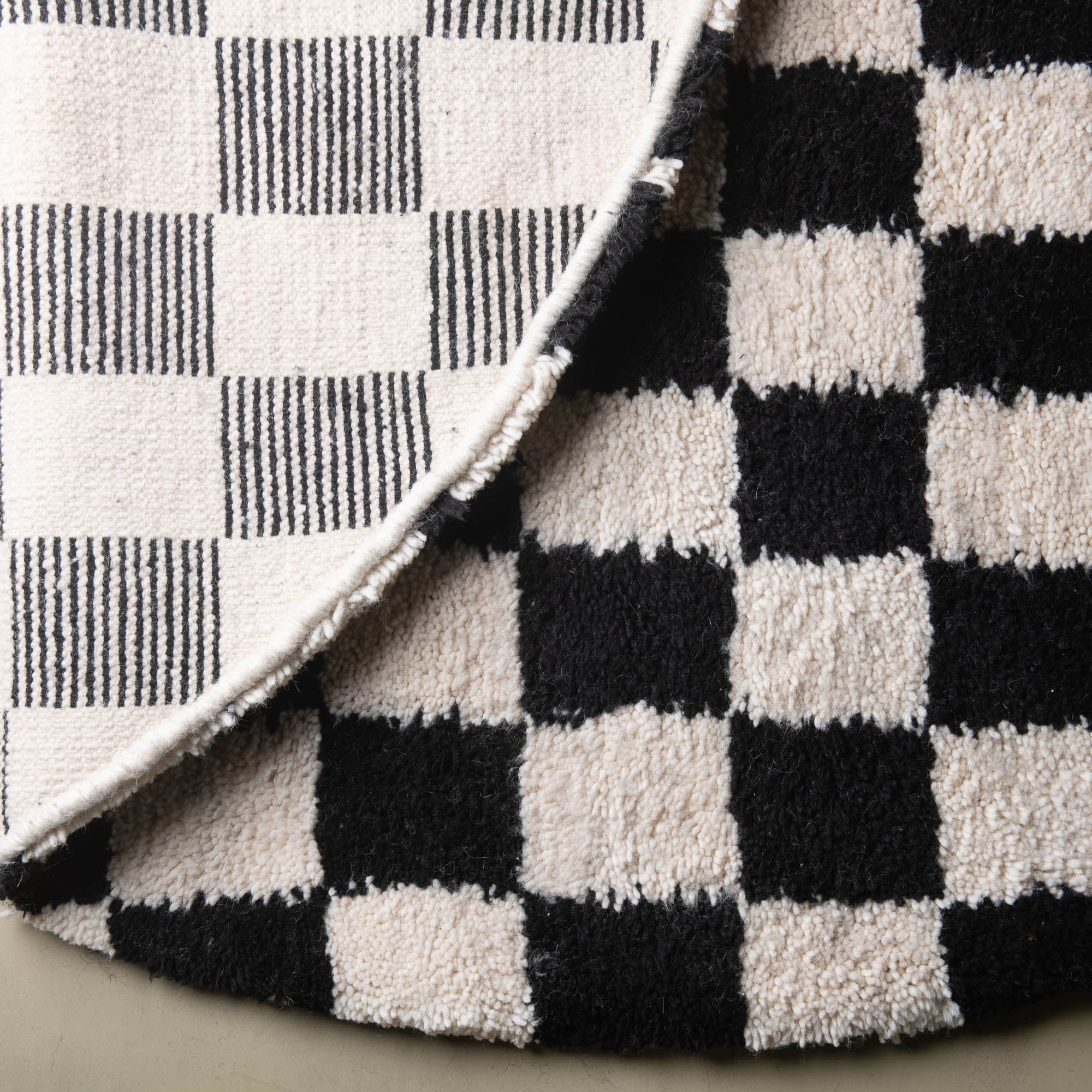 Dama Round - Shag Moroccan rug - Benisouk