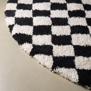 Dama Round - Shag Moroccan rug - Benisouk