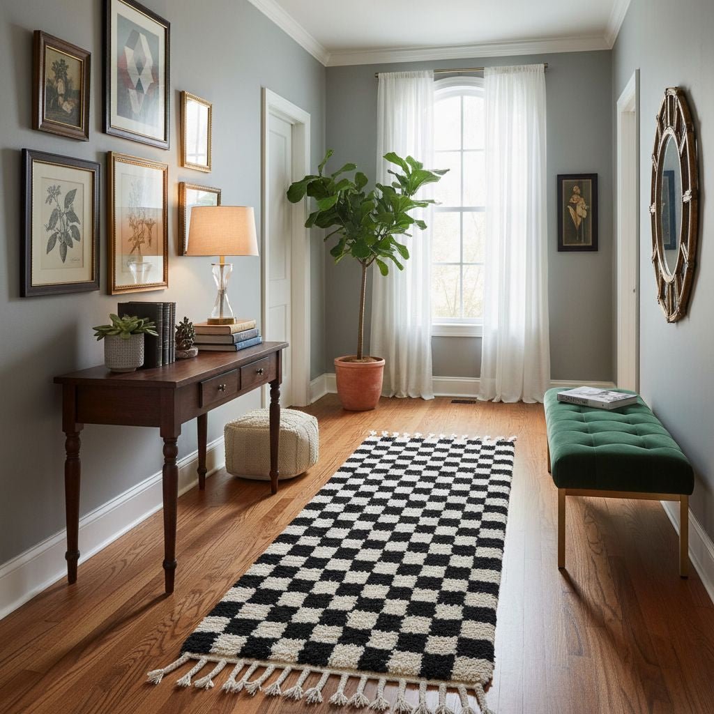 Dama - Shag Moroccan runner rug - Benisouk
