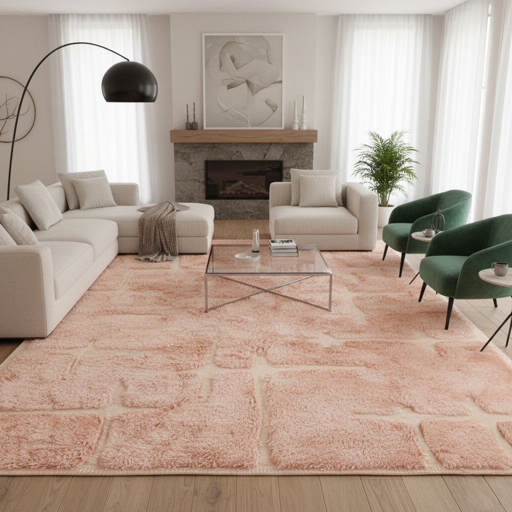 Dewdrop Delight - Luxury Shag Moroccan Rug - Benisouk