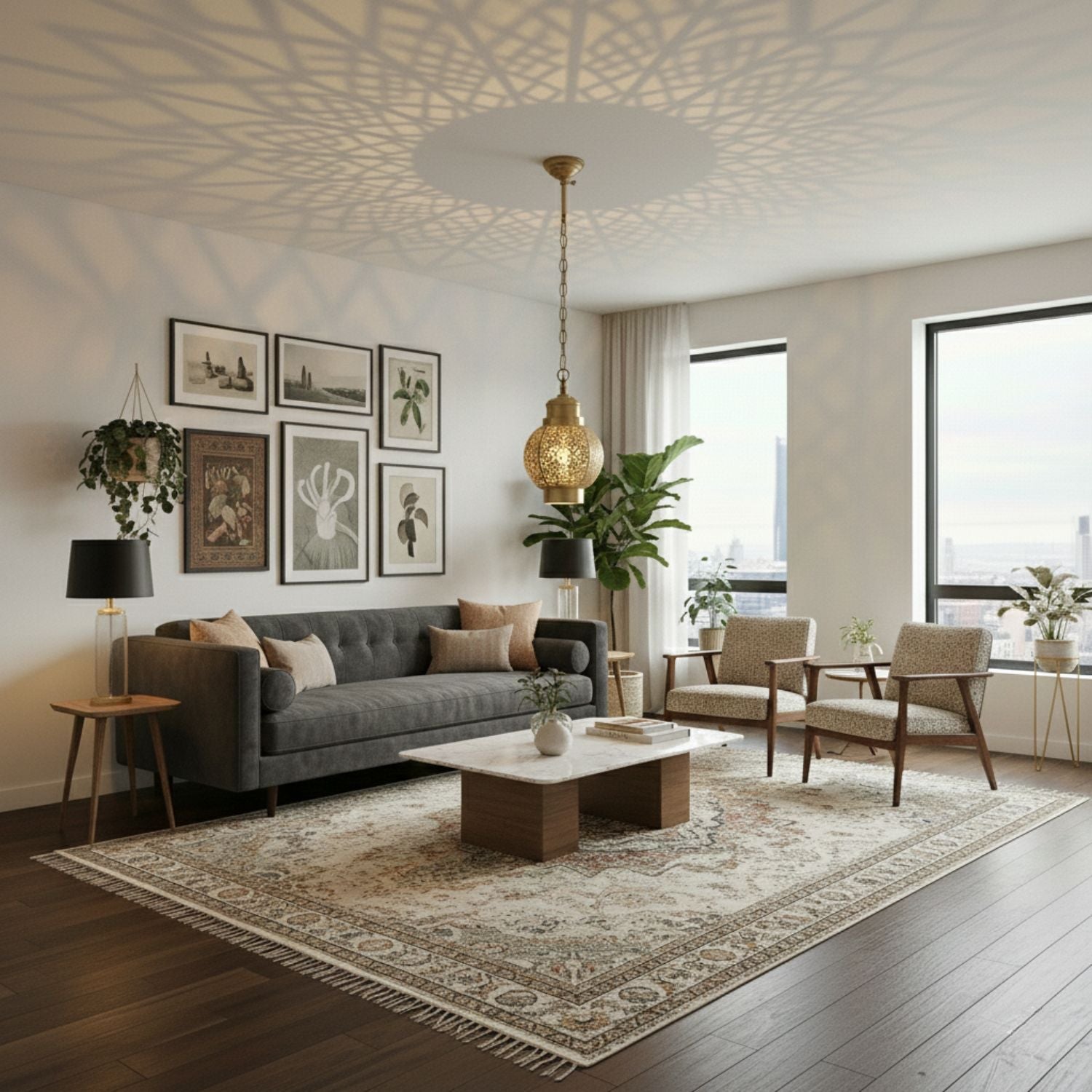 Diyae - Moroccan Pendant Light Fixture - Benisouk