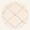 Mahafar Round - Shag Moroccan rug