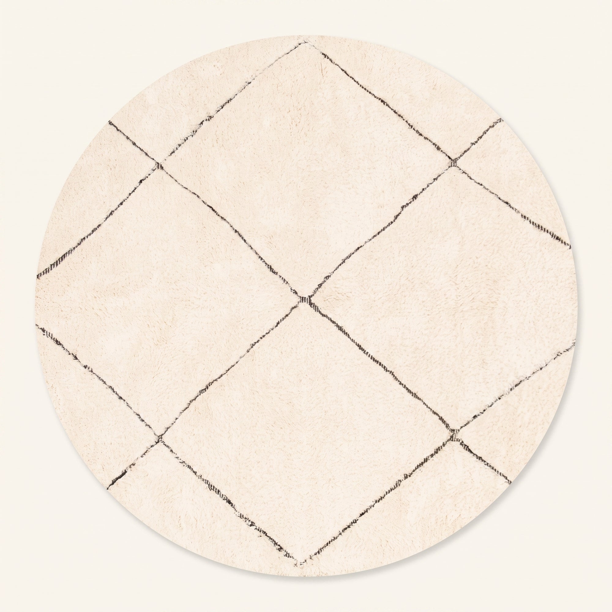 Mahafar Round - Shag Moroccan rug