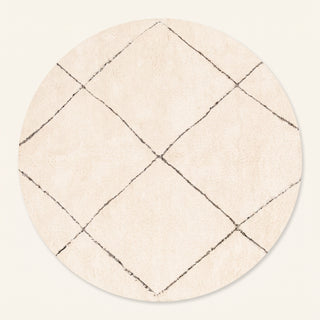 Mahafar Round - Shag Moroccan rug