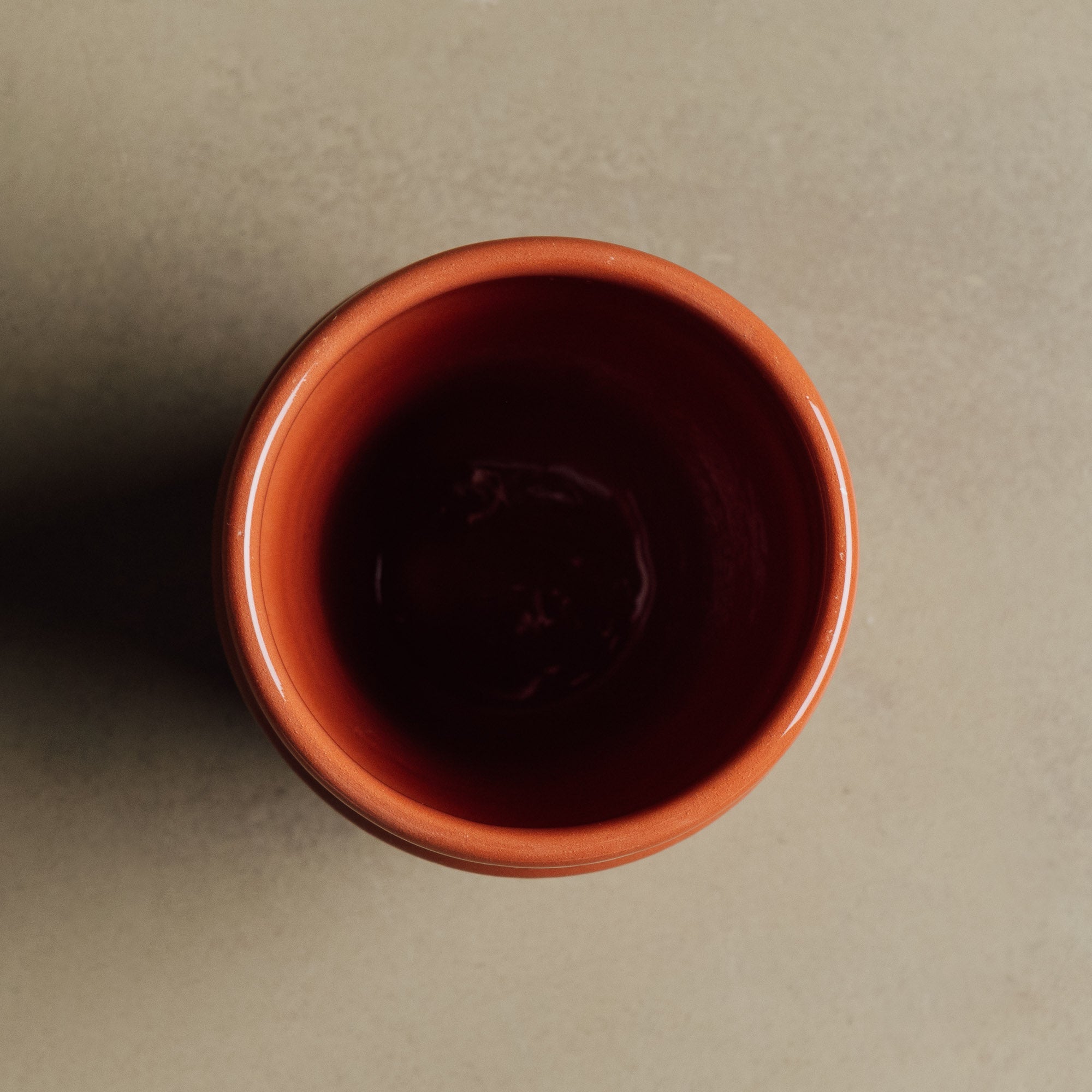 Earth Hues Ochre Red Beldi Cup - Moroccan Dinnerware - Benisouk