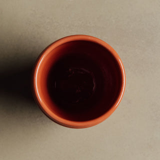 Earth Hues Ochre Red Beldi Cup - Moroccan Dinnerware - Benisouk