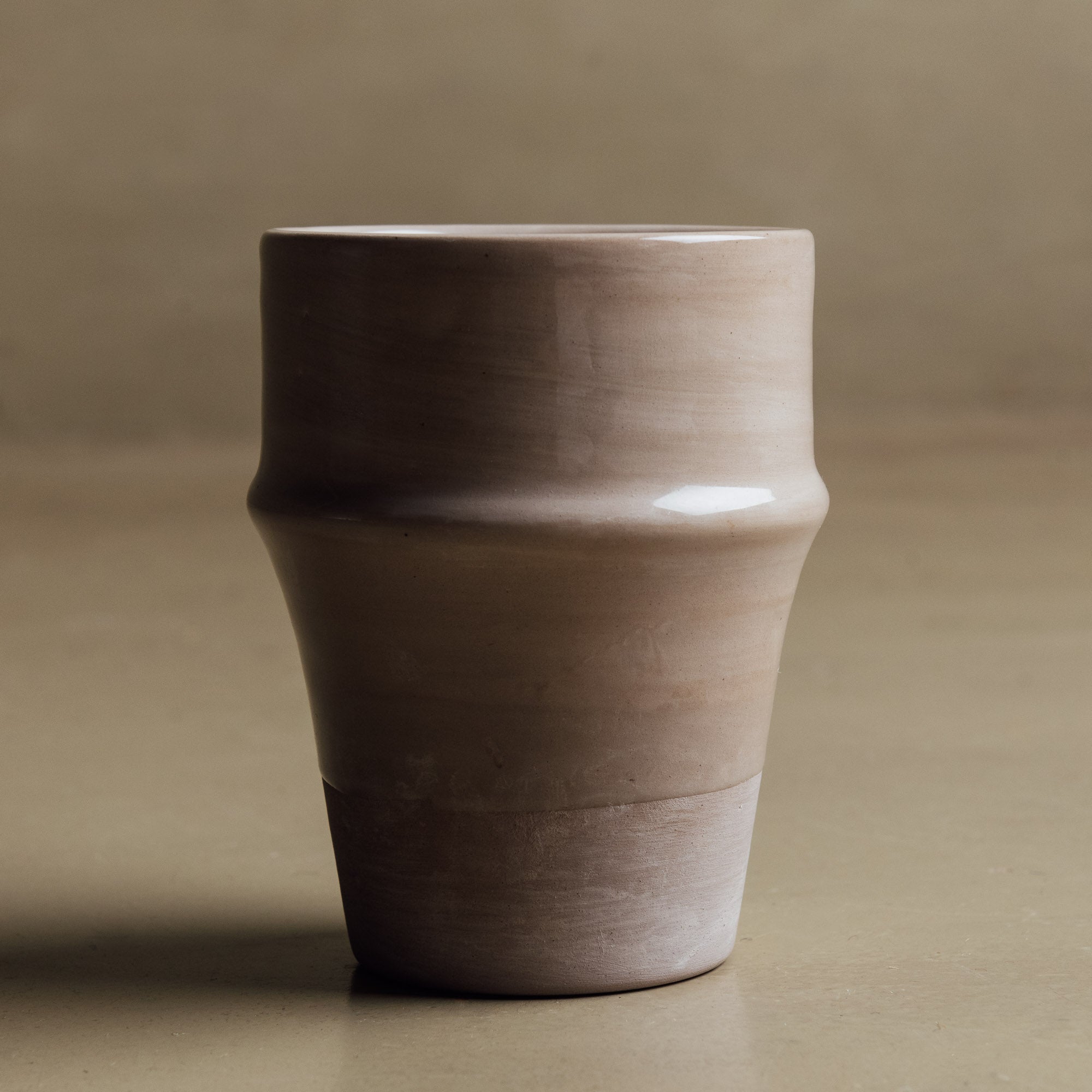 Earth Hues Taupe Gray Beldi Cup - Moroccan Dinnerware - Benisouk