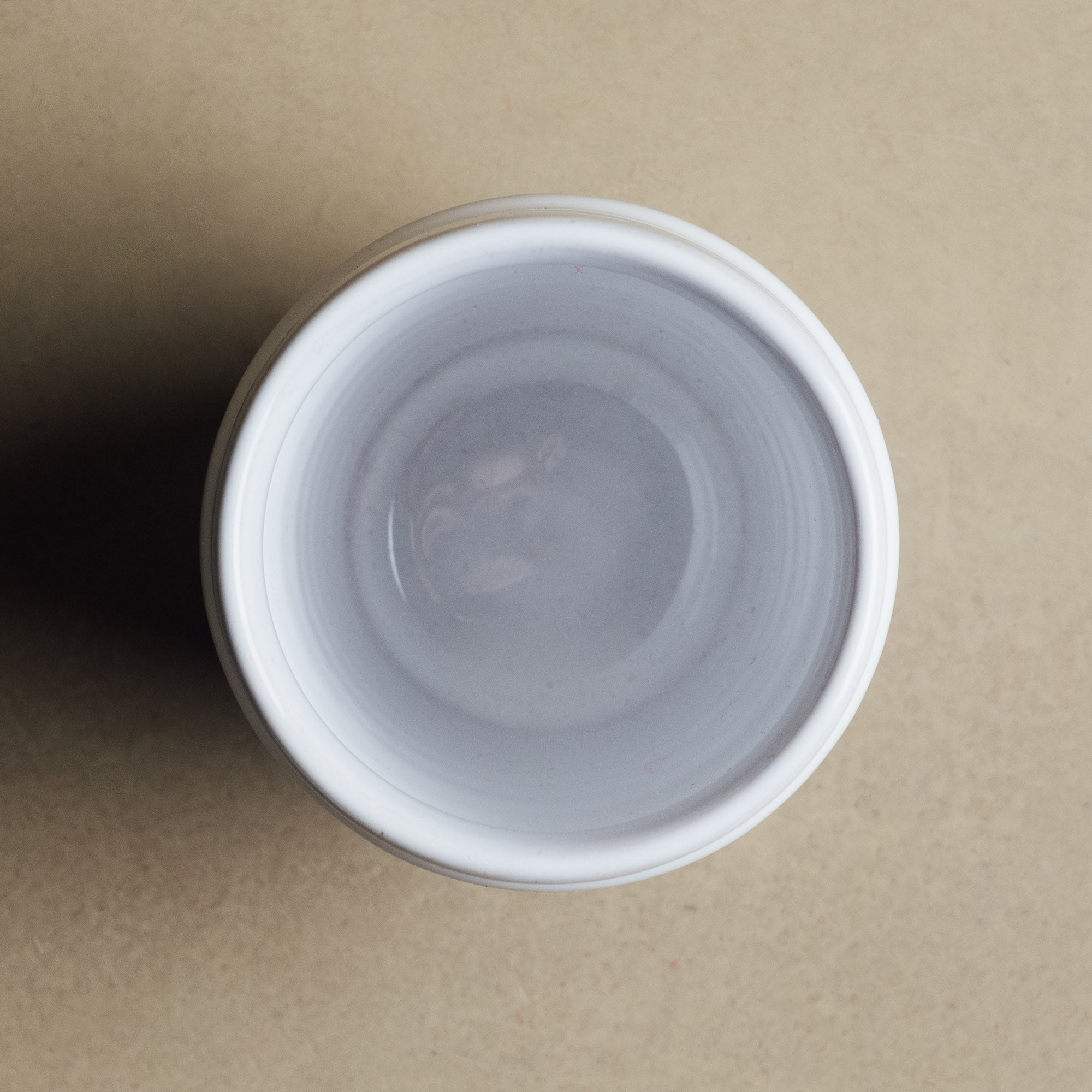 Earth Hues White & Taupe Gray Beldi Cup - Moroccan Dinnerware - Benisouk