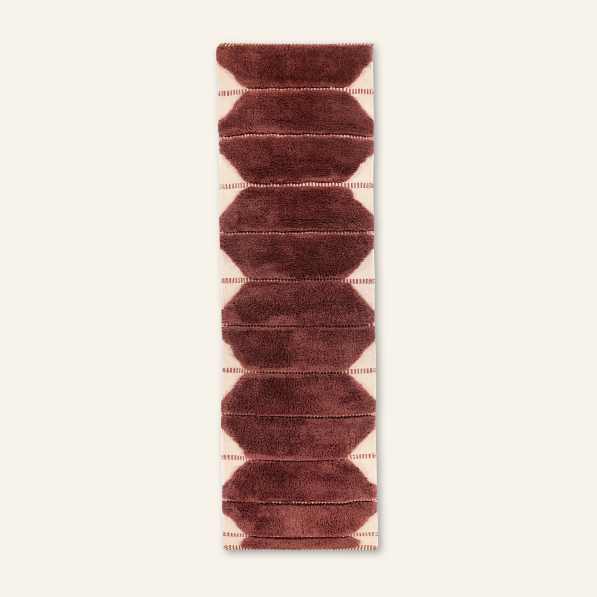 Earth Red -  Luxury Shag Moroccan Runner Rug