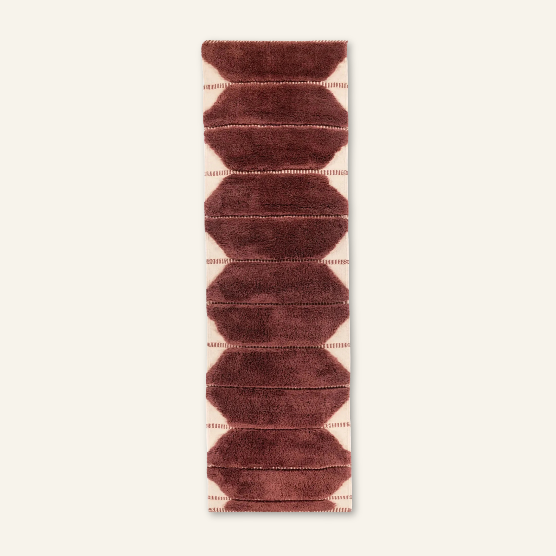 Earth Red -  Luxury Shag Moroccan Runner Rug