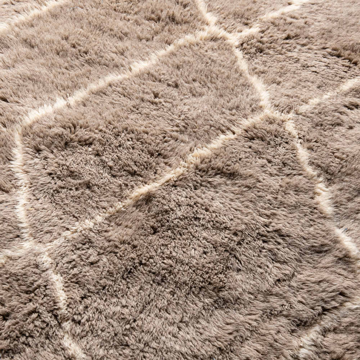 Earthy Pathways - Luxury Shag Moroccan Runner Rug - Benisouk