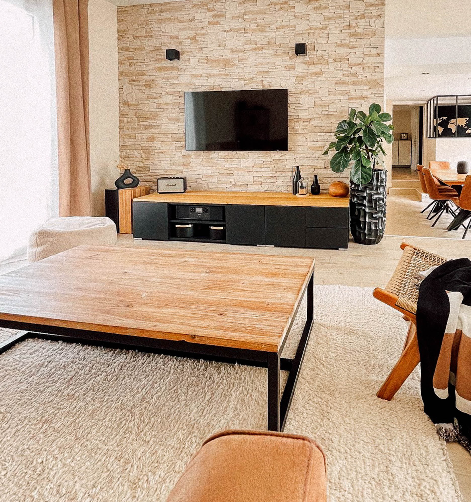 Elbayda - Shag Moroccan rug - Benisouk