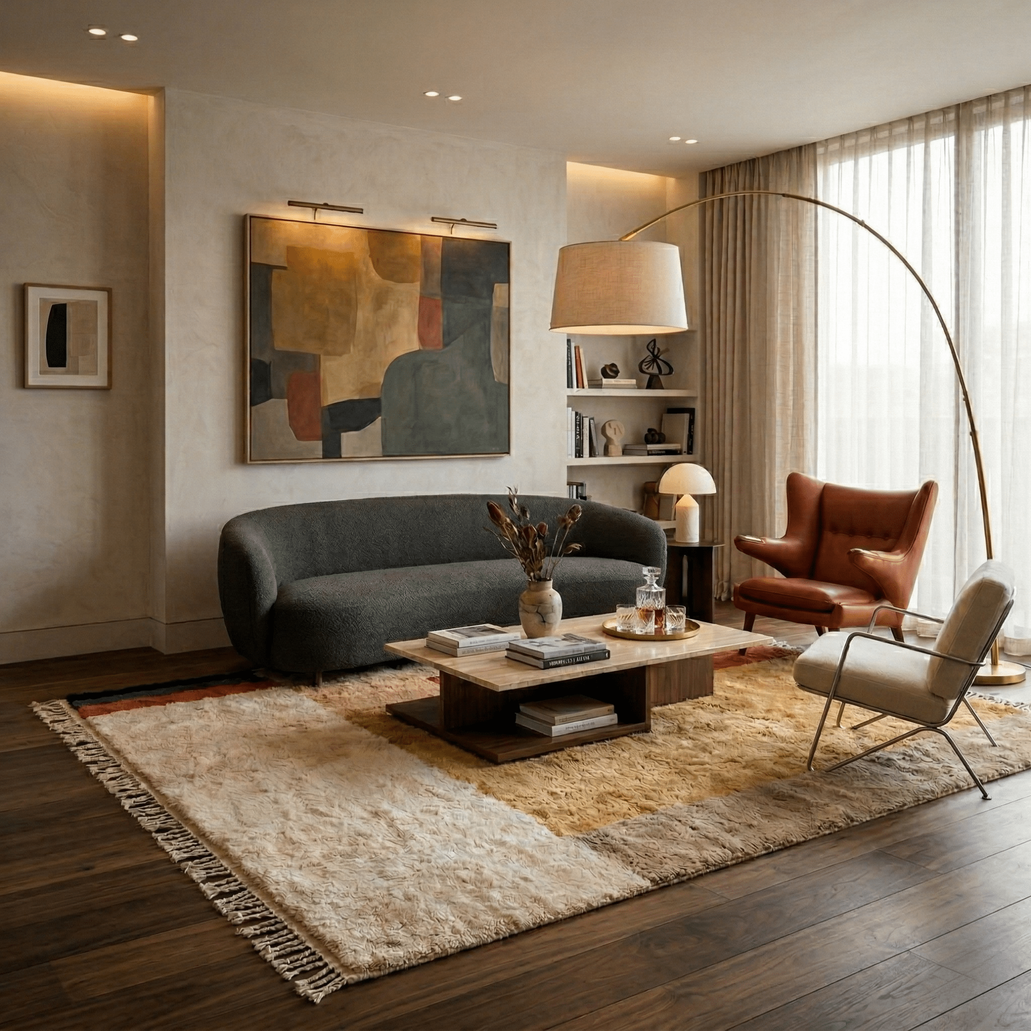 Elegance - Luxury Shag Moroccan Rug - Benisouk