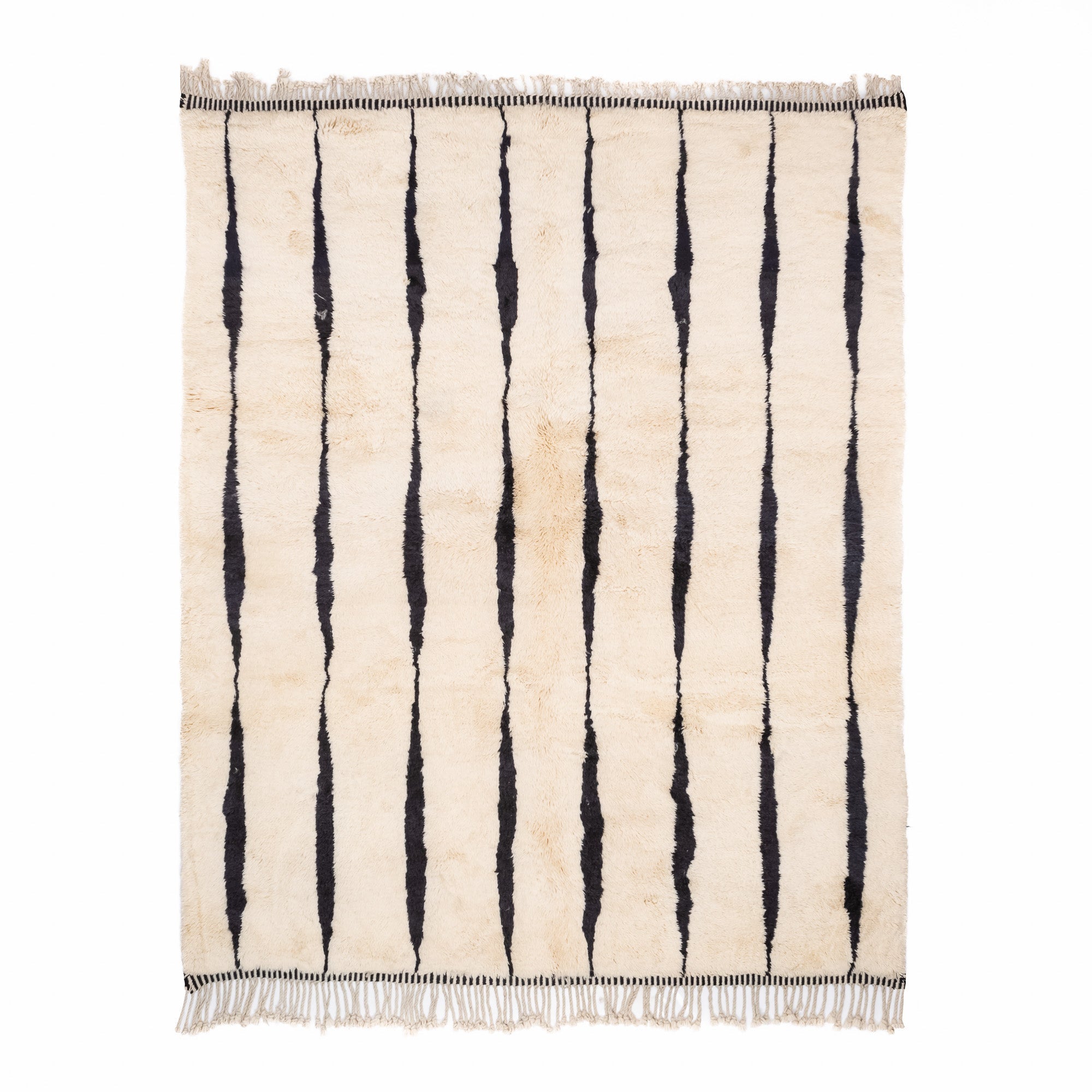 Elegant Rhythm - Luxury Shag Moroccan Rug - Benisouk