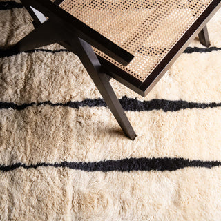 Elegant Rhythm - Luxury Shag Moroccan Rug - Benisouk