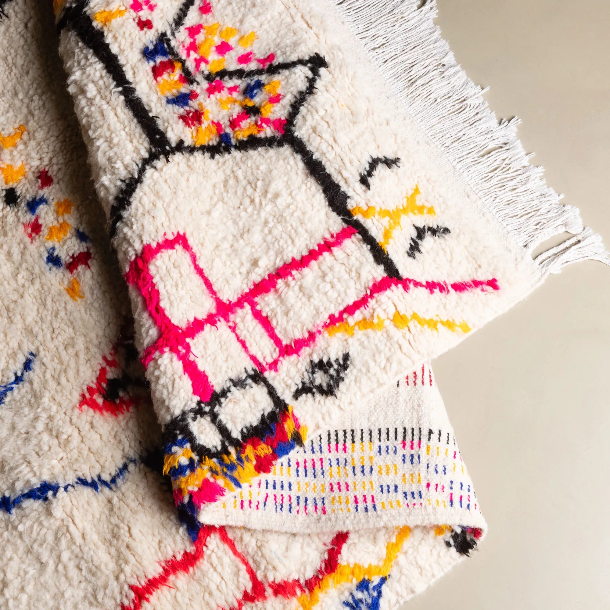 Emel - Shag Moroccan rug - Benisouk