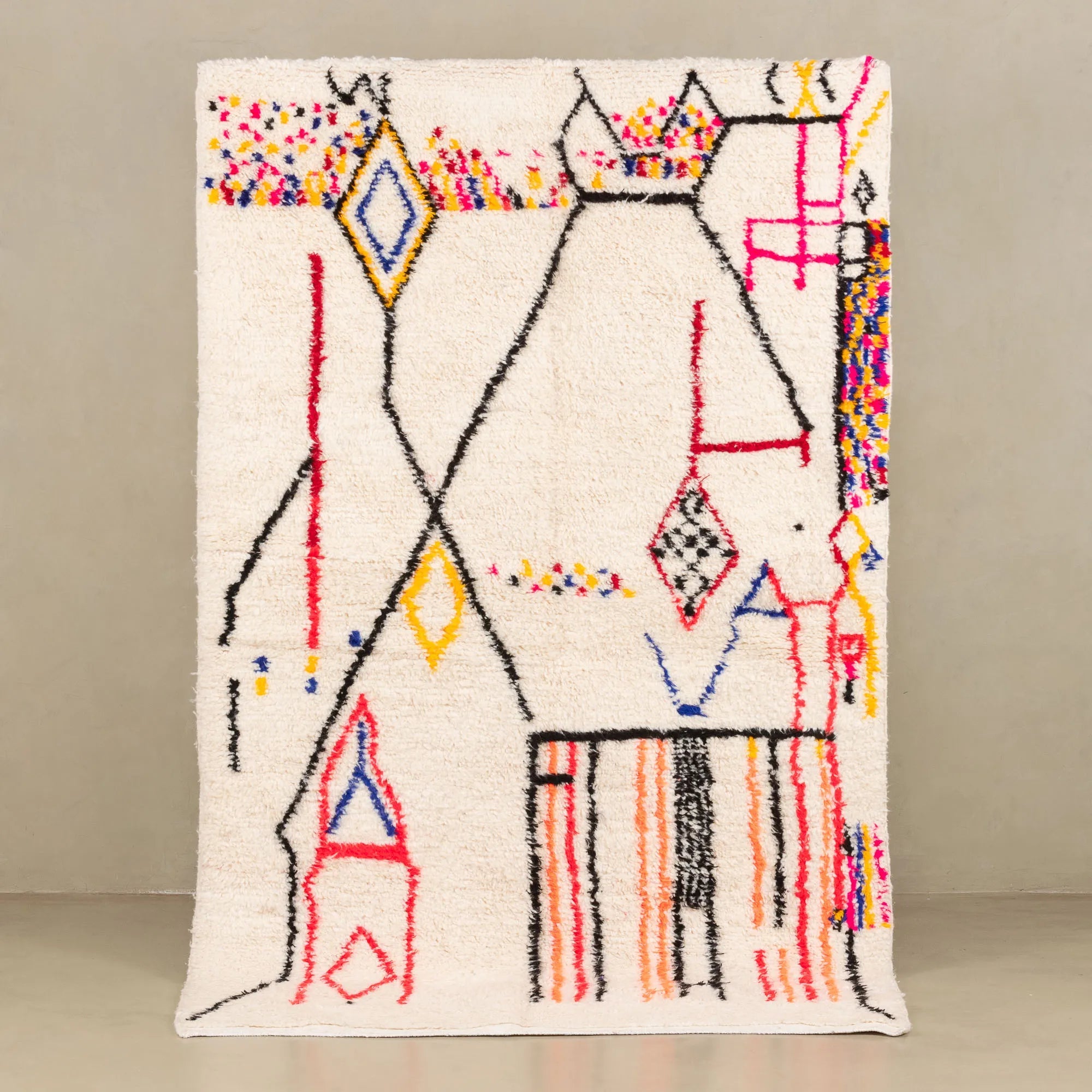 Emel - Shag Moroccan rug - Benisouk