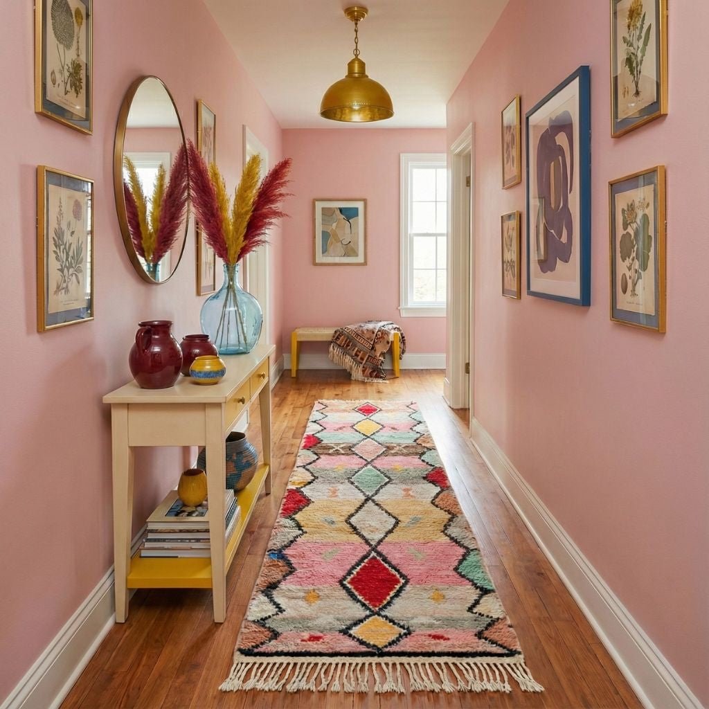 Fahd - Shag Moroccan runner rug - Benisouk