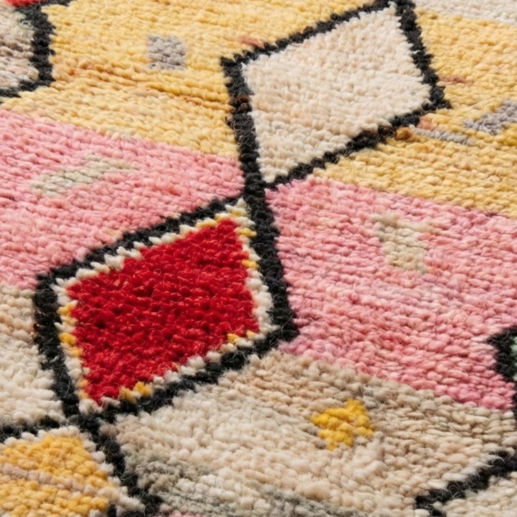 Fahd - Shag Moroccan runner rug - Benisouk