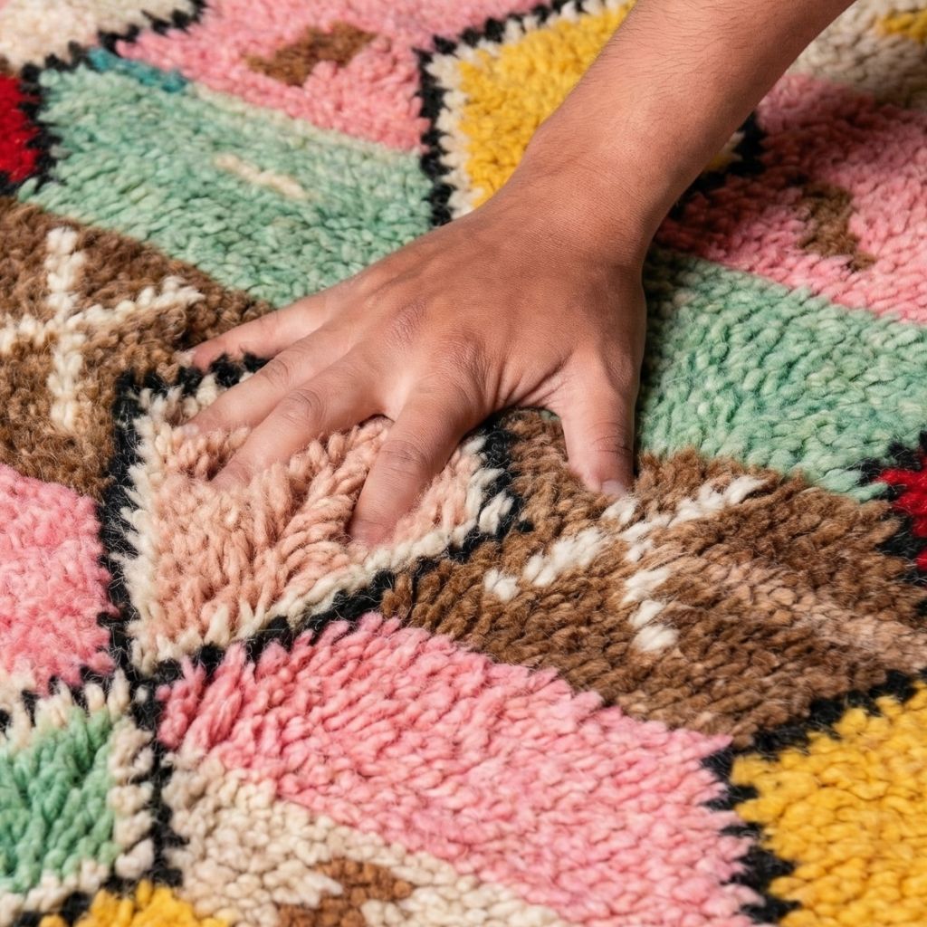 Fahd - Shag Moroccan runner rug - Benisouk