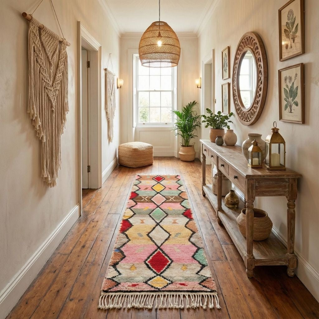 Fahd - Shag Moroccan runner rug - Benisouk