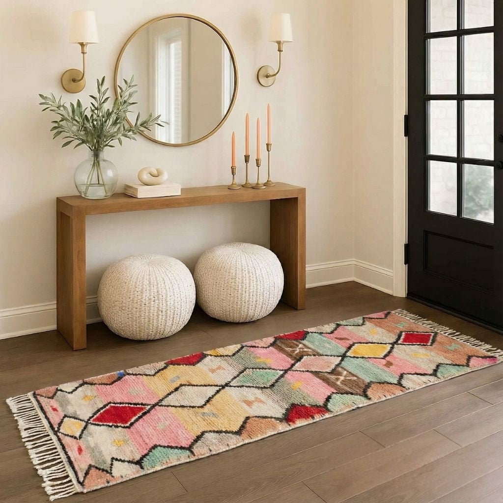 Fahd - Shag Moroccan runner rug - Benisouk