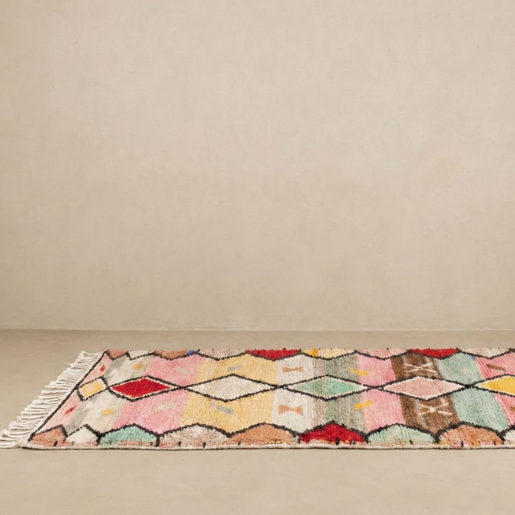Fahd - Shag Moroccan runner rug - Benisouk
