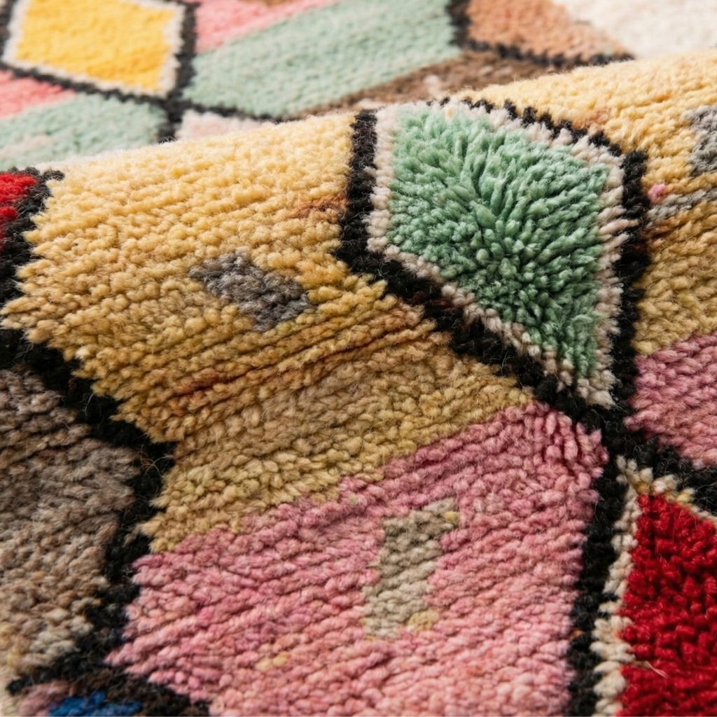 Fahd - Shag Moroccan runner rug - Benisouk