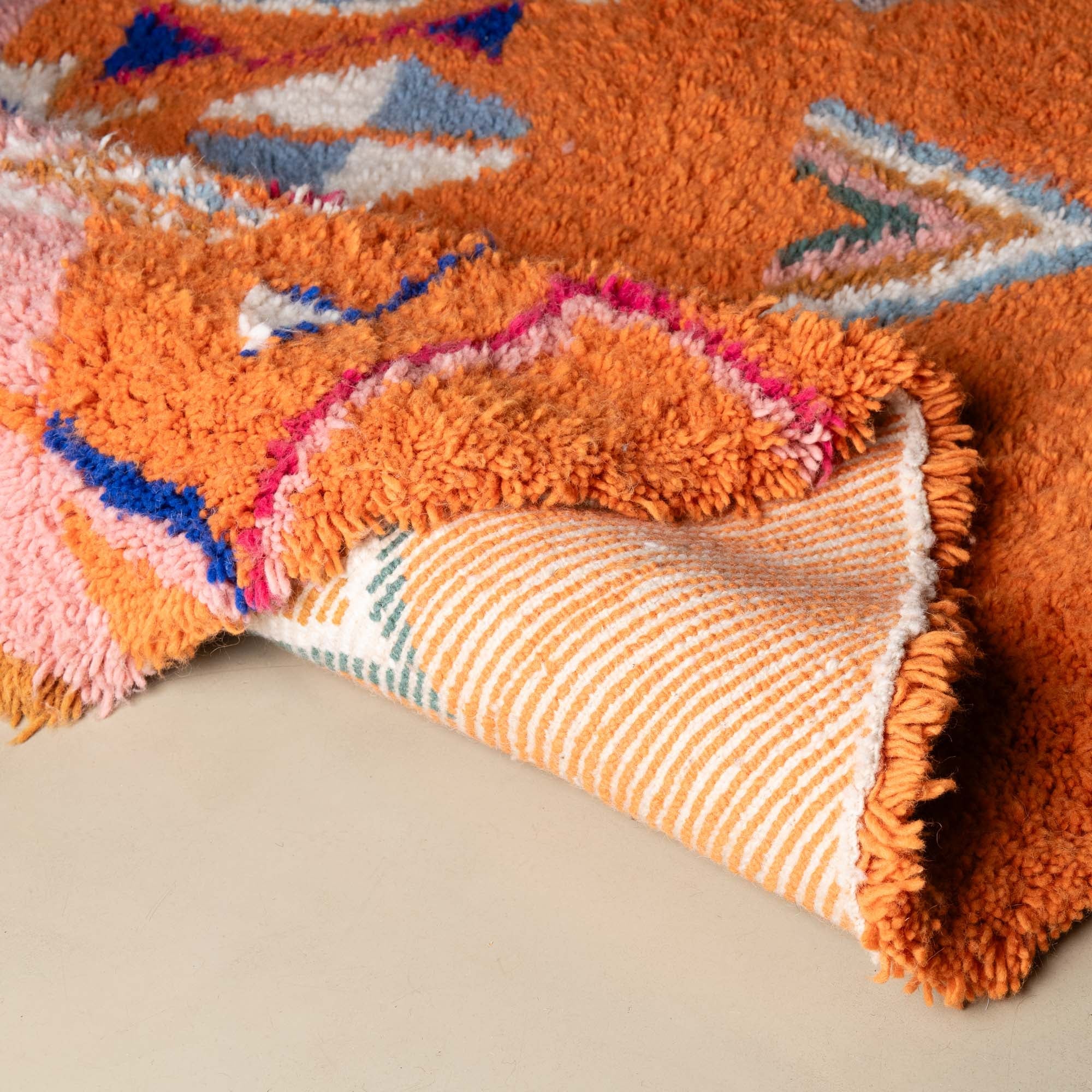 Farah Round - Shag Moroccan rug - Benisouk